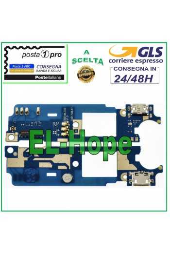 CONNETTORE RICARICA FLAT FLEX WIKO ROBBY 2 + MICROFONO DOCK MICRO USB PCB CARICA