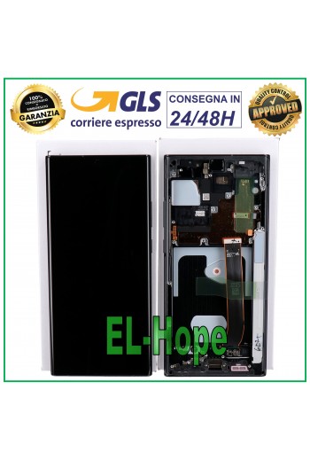 DISPLAY LCD ORIGINALE SAMSUNG GALAXY NOTE 20 ULTRA 4G 5G SM-N985 N986 TOUCH NERO