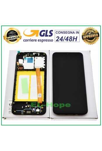 DISPLAY LCD ORIGINALE SAMSUNG GALAXY A20E SM A202F TOUCH SCREEN SCHERMO VETRO