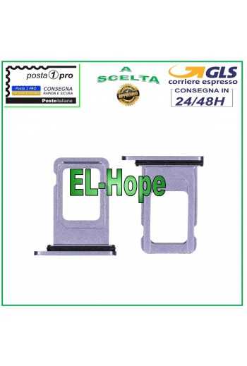 SLOT CARRELLO VANO PORTA NANO SIM ALLOGGIO SCHEDA APPLE IPHONE 11 VIOLA PURPLE