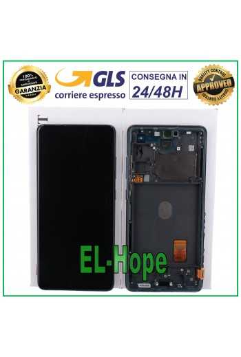 DISPLAY LCD FRAME ORIGINALE SAMSUNG GALAXY S20 FE SM-G780F TOUCH SCREEN NAVY BLU