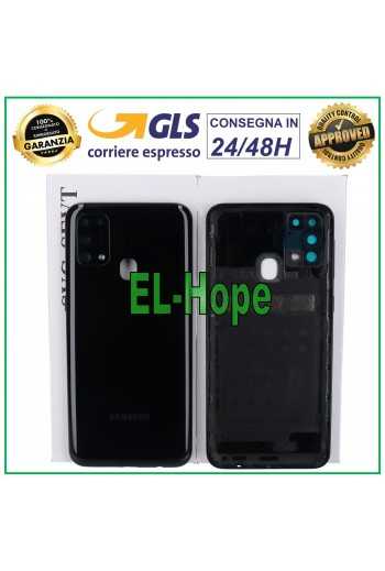 COPRI BATTERIA ORIGINALE SAMSUNG GALAXY M31 SM-M315 COPERCHIO POSTERIORE NERO