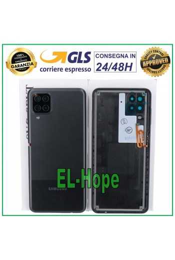 COPERCHIO BATTERIA ORIGINALE SAMSUNG GALAXY A12 SM-A125 SCOCCA POSTERIORE NERO