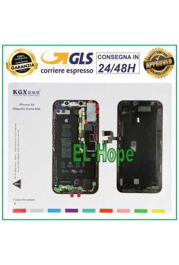 TAPPETO ISCREWS PAD MAGNETICO ILLUSTRATO PER SMONTAGGIO VITI APPLE IPHONE XS