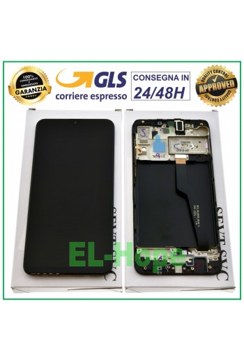 DISPLAY LCD + FRAME ORIGINALE SAMSUNG GALAXY A10 SM A105 F FN DS TOUCH SCREEN