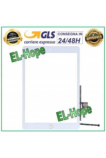 TOUCH SCREEN PER APPLE IPAD 2019 7th GEN. A2197 A2198 A2200 A2232 VETRO BIANCO