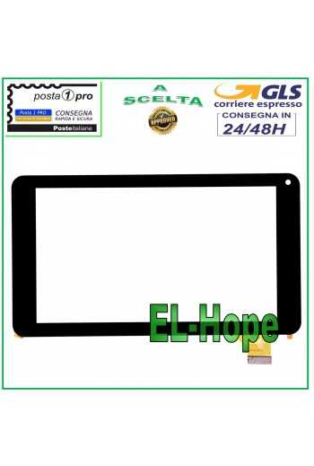 TOUCH SCREEN VETRO MEDIACOM 720GO SMARTPAD M-MP720GO DIGITIZER ORIGINALE NERO