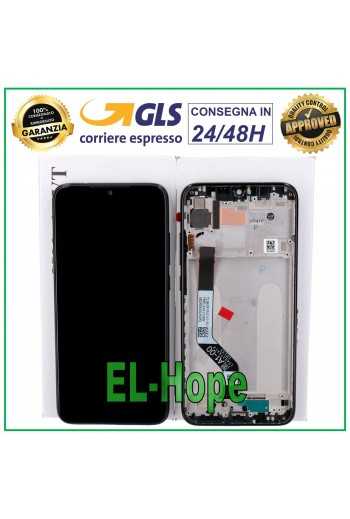 DISPLAY LCD FRAME ORIGINALE XIAOMI REDMI NOTE 7 / Note 7 PRO TOUCH SCREEN NERO