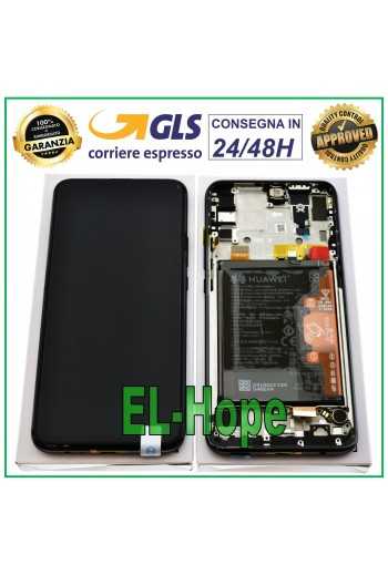 DISPLAY LCD ORIGINALE FRAME BATTERIA HUAWEI P SMART Z STK-LX1 LX2 L21 TOUCH NERO