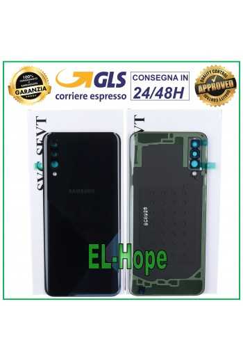 SCOCCA POSTERIORE ORIGINALE SAMSUNG GALAXY A30S SM-A307 BACK COVER VETRO NERO