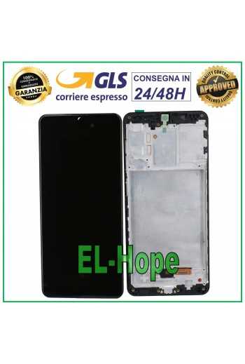 DISPLAY LCD OLED PARI ORIGINALE SAMSUNG GALAXY A31 SM-A315F TOUCH FRAME VETRO