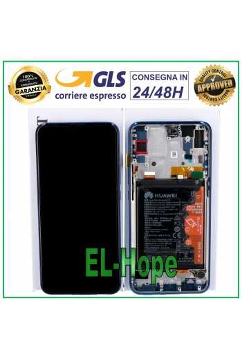 DISPLAY LCD ORIGINALE FRAME BATTERIA HUAWEI P SMART Z STK-LX1 LX2 L21 TOUCH BLU