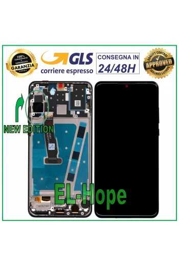 DISPLAY FRAME PER HUAWEI P30 LITE NEW EDITION 24 MP TOUCH SCREEN SCHERMO NERO