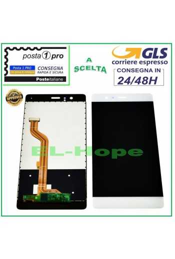 DISPLAY LCD PER HUAWEI P9 EVA-L09 L19 L29 TOUCH SCREEN SCHERMO VETRO BIANCO