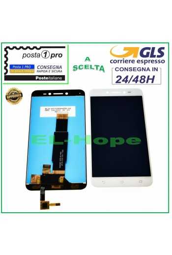 DISPLAY PER ASUS ZENFONE LIVE ZB501KL A007 TOUCH SCREEN SCHERMO VETRO BIANCO