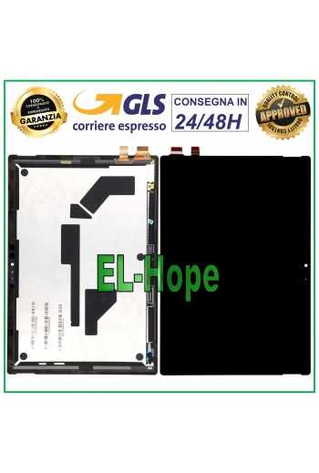 DISPLAY LCD PER MICROSOFT SURFACE PRO 6 TOUCH SCREEN SCHERMO MONITOR VETRO NERO