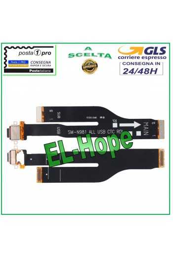 FLAT CONNESSIONE SCHEDA MADRE DOCK DI RICARICA SAMSUNG GALAXY NOTE 20 5G SM-N981