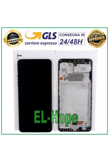 DISPLAY LCD FRAME ORIGINALE SAMSUNG GALAXY A32 4G SM-A325 F/FN TOUCH SCREEN NERO