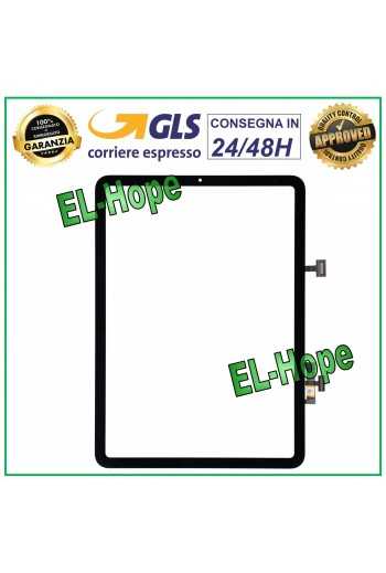 TOUCH SCREEN PER APPLE IPAD 4 AIR A2072 A2316 A2324 A2325 DIGITIZER VETRO NERO