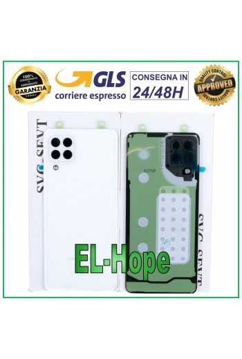 SCOCCA POSTERIORE ORIGINALE SAMSUNG GALAXY A22 SM-A225 BACK COVER VETRO BIANCO