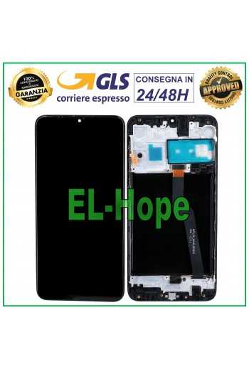 DISPLAY FRAME LCD PARI ORIGINALE SAMSUNG GALAXY A10 SM A105F TOUCH VETRO SCHERMO