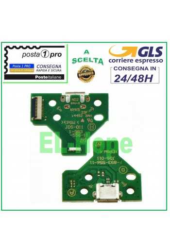 CONNETTORE RICARICA MICRO USB PCB 12 PIN JDS-011 PER CONTROLLER JOYPAD SONY PS4