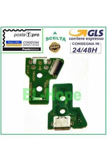 CONNETTORE RICARICA MICRO USB PCB 12 PIN JDS-055 PER CONTROLLER JOYPAD SONY PS4