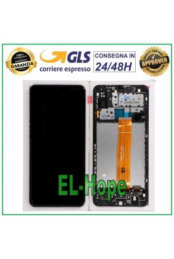 DISPLAY LCD + FRAME ORIGINALE SAMSUNG GALAXY M12 2021 SM-M127 TOUCH SCREEN VETRO