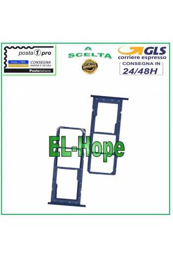SLOT CARRELLO VANO SCHEDA NANO SIM CARD SD SAMSUNG GALAXY A03S SM-A037G BLU