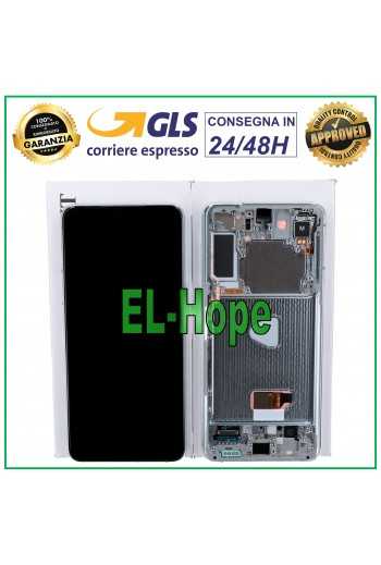 DISPLAY ORIGINALE FRAME SAMSUNG GALAXY S21+ PLUS SM-G996 TOUCH SCREEN SILVER