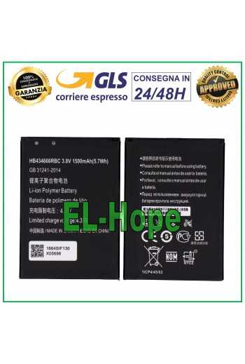 BATTERIA HB434666RBC PER HUAWEI POCKETCUBE H3G MODEM ROUTER TRE 1500 mAh 