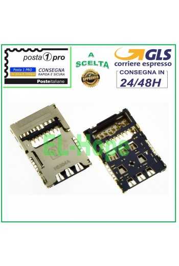 LETTORE SIM CARD READER MICRO SD PER MOTOROLA MOTO G5 XT1675 XT1672 SLOT SCHEDA