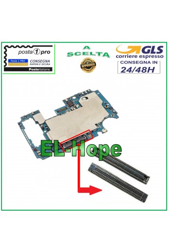 CONNETTORE DISPLAY LCD CONTATTO FPC SCHEDA MADRE SAMSUNG GALAXY A40 SM-A405 F