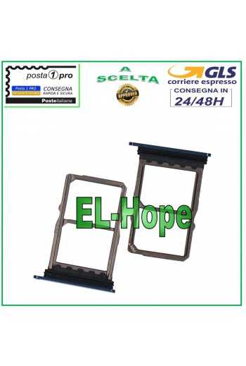 SLOT CARRELLO VANO SCHEDA SIM + MICRO SD HUAWEI MATE 20 HMA-L09 HMA-L29 BLU