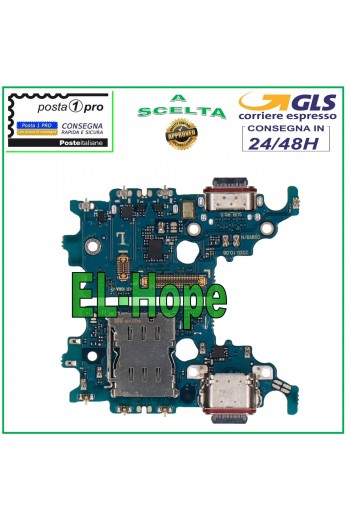 CONNETTORE DI CARICA SAMSUNG GALAXY S21 SM-G991 F + MICROFONO DOCK LETTORE SIM