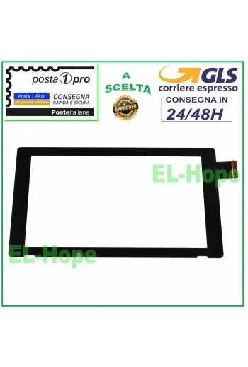 TOUCH SCREEN VETRO GLASS PER NINTENDO SWITCH DIGITIZER VETRINO NERO V.1 2017