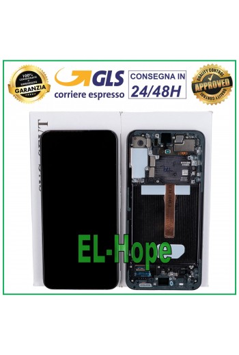 DISPLAY LCD + FRAME ORIGINALE SAMSUNG GALAXY S22+ PLUS 2022 SM-S906 TOUCH NERO