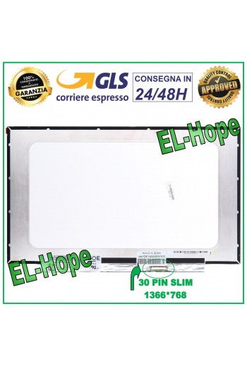 DISPLAY QT140WHM-N44 LCD NOTEBOOK 14" 30 PIN SLIM 1366*768 SCHERMO HD LED