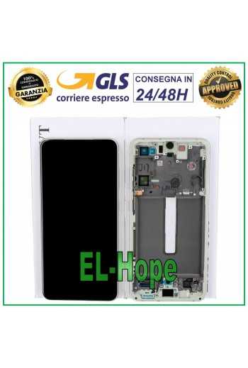 DISPLAY LCD FRAME ORIGINALE SAMSUNG GALAXY S21 FE SM-G990B TOUCH GREEN VERDE