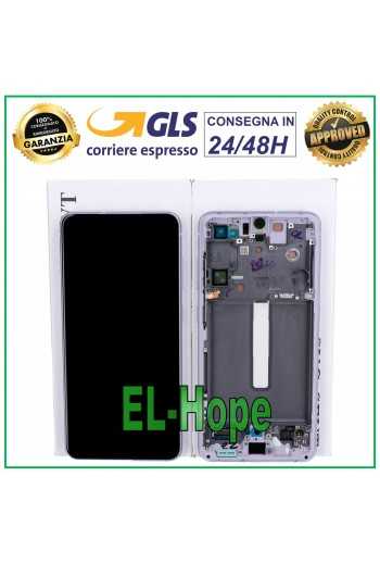 DISPLAY LCD FRAME ORIGINALE SAMSUNG GALAXY S21 FE SM-G990 TOUCH SCREEN VIOLA