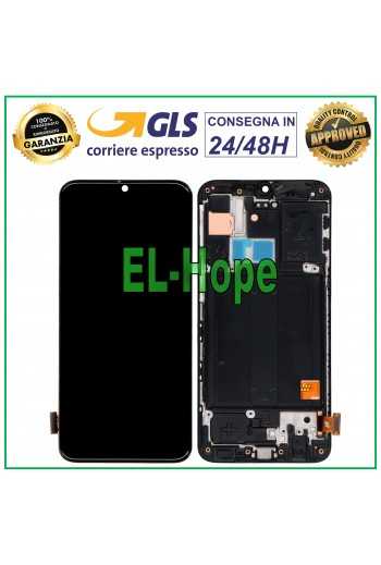 DISPLAY LCD TFT FRAME PER SAMSUNG GALAXY A40 SM A405 A405F TOUCH SCREEN VETRO 