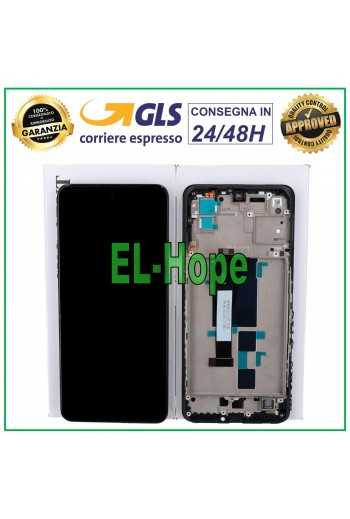 DISPLAY LCD FRAME ORIGINALE XIAOMI REDMI NOTE 10 PRO 5G TOUCH SCREEN VETRO NERO