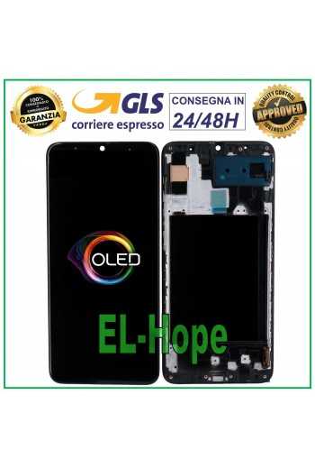 DISPLAY LCD OLED PER FRAME SAMSUNG GALAXY A70 SM-A705 TOUCH SCREEN SCHERMO VETRO