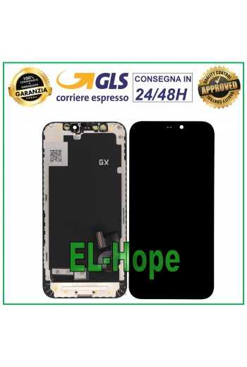 DISPLAY LCD OLED GX ORIGINALE PER APPLE IPHONE 12 MINI TOUCH SCREEN VETRO NERO