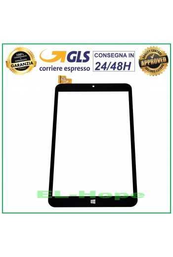 TOUCH SCREEN VETRO MEDIACOM WinPad 8.0 W801 3G M-WPW801 DIGITIZER ORIGINALE NERO