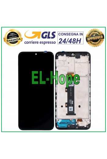 DISPLAY LCD FRAME PER MOTOROLA MOTO G20 XT2128 XT-2128 TOUCH SCREEN VETRO NERO