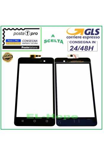 TOUCH SCREEN VETRO WIKO LENNY 2 II DIGITIZER VETRINO NERO 5.0''