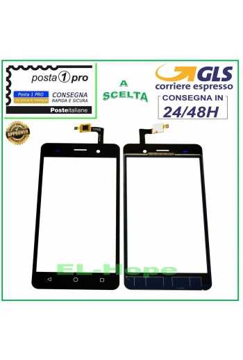 TOUCH SCREEN VETRO WIKO LENNY 3 DIGITIZER VETRINO NERO 5.0''