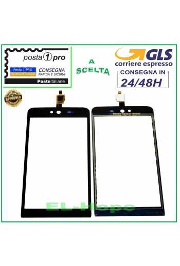 TOUCH SCREEN VETRO WIKO RAINBOW JAM 3G DIGITIZER VETRINO NERO 5.0''