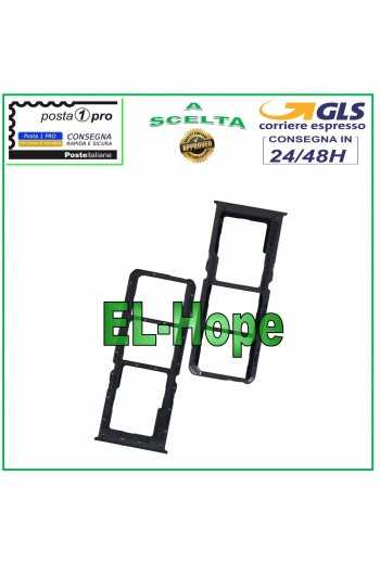 SLOT CARRELLO VANO SIM SCHEDA MICRO SD OPPO A9 2020 CPH1937 CPH1939 CPH1941 NERO